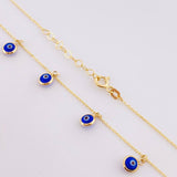Classic Link Chain Turkish Eye 2.9g / 18 in / 0.9mm Yellow Gold 18K