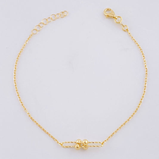 Pulso Modulable Aro Seguido Celula 2.2g / 8 1/4 in - 7 1/4 in / 1.3mm Oro Amarillo 18K