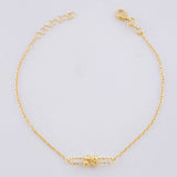 Bracelet Classic Link Celula 2.2g / 8 1/4 in - 7 1/4 in / 1.3mm Yellow Gold 18K