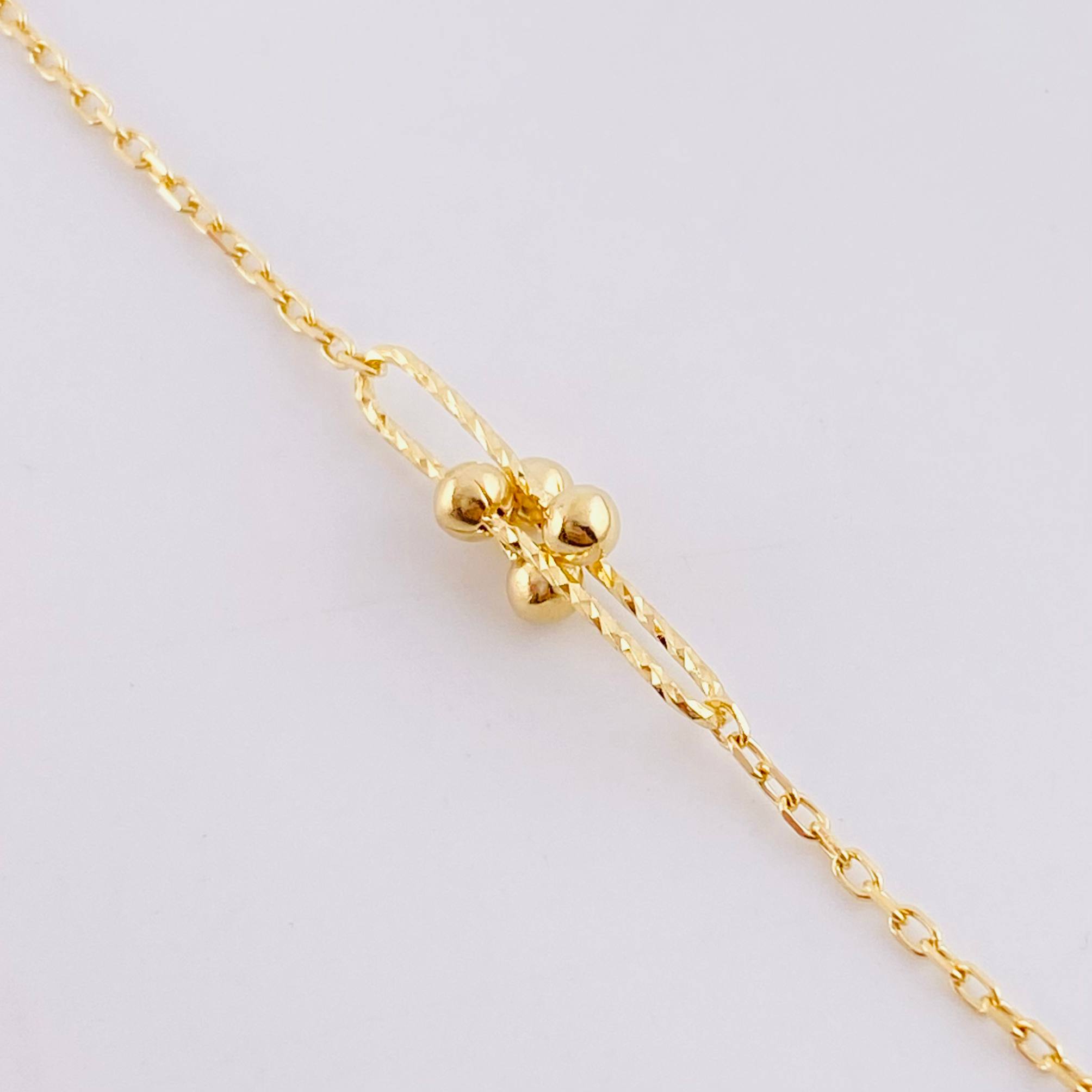 Bracelet Classic Link Celula 2.2g / 8 1/4 in - 7 1/4 in / 1.3mm Yellow Gold 18K
