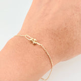 Bracelet Classic Link Celula 2.2g / 8 1/4 in - 7 1/4 in / 1.3mm Yellow Gold 18K