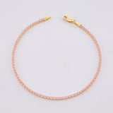 Tennis Bracelet 2g / 6 1/2 in / 1.5mm Yellow Gold 18K
