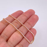 Tennis Bracelet 2g / 6 1/2 in / 1.5mm Yellow Gold 18K
