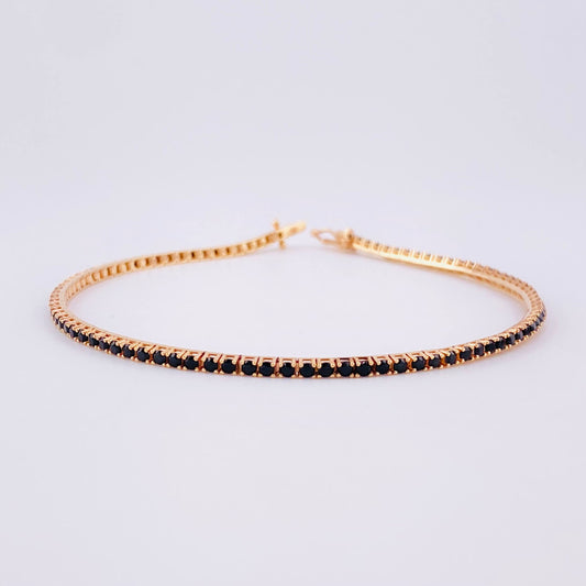 Pulso Tenis 5.9g / 8 in / 2mm Oro Rosa 18K