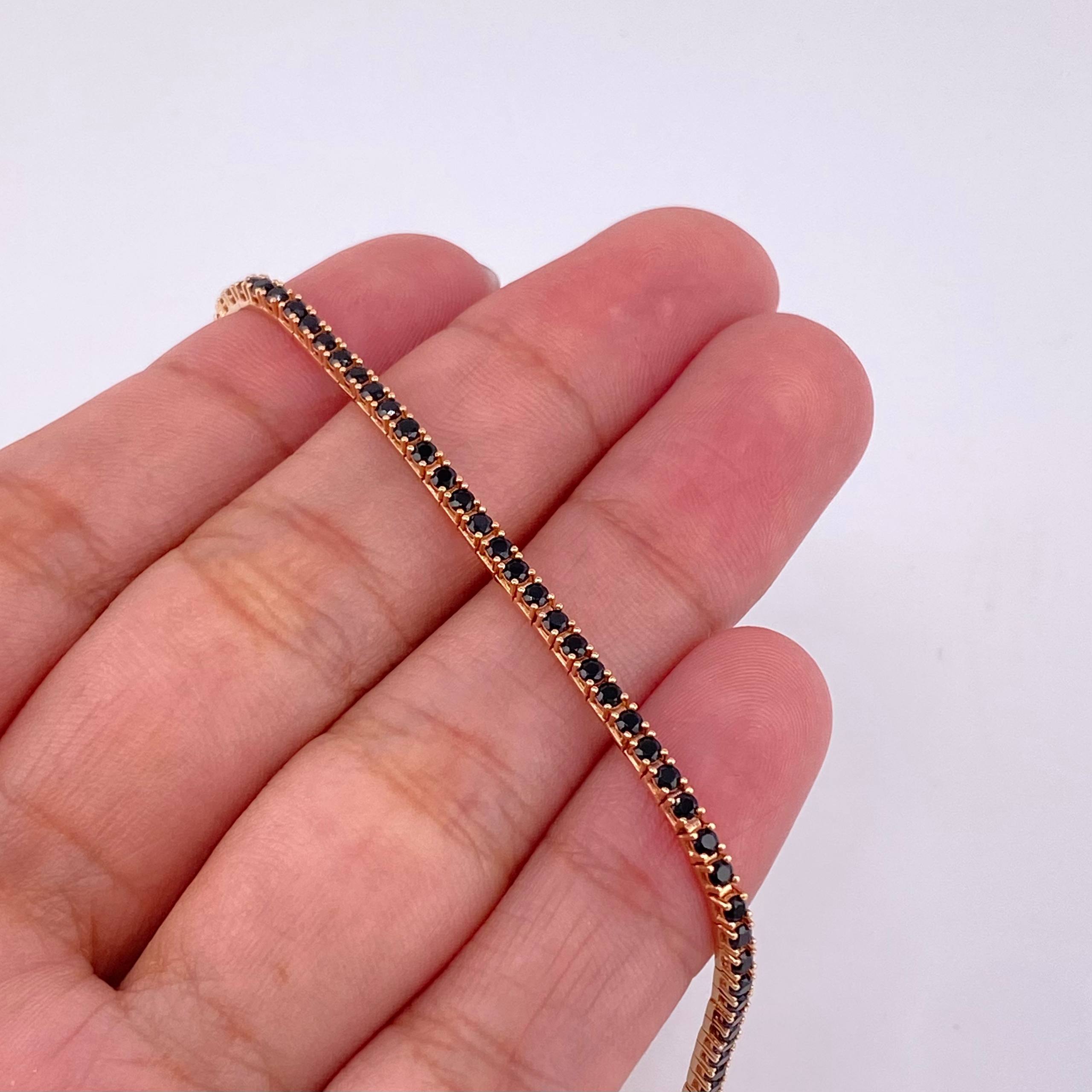 Tennis Bracelet 5.9g / 8 in / 2mm 18K Rose Gold