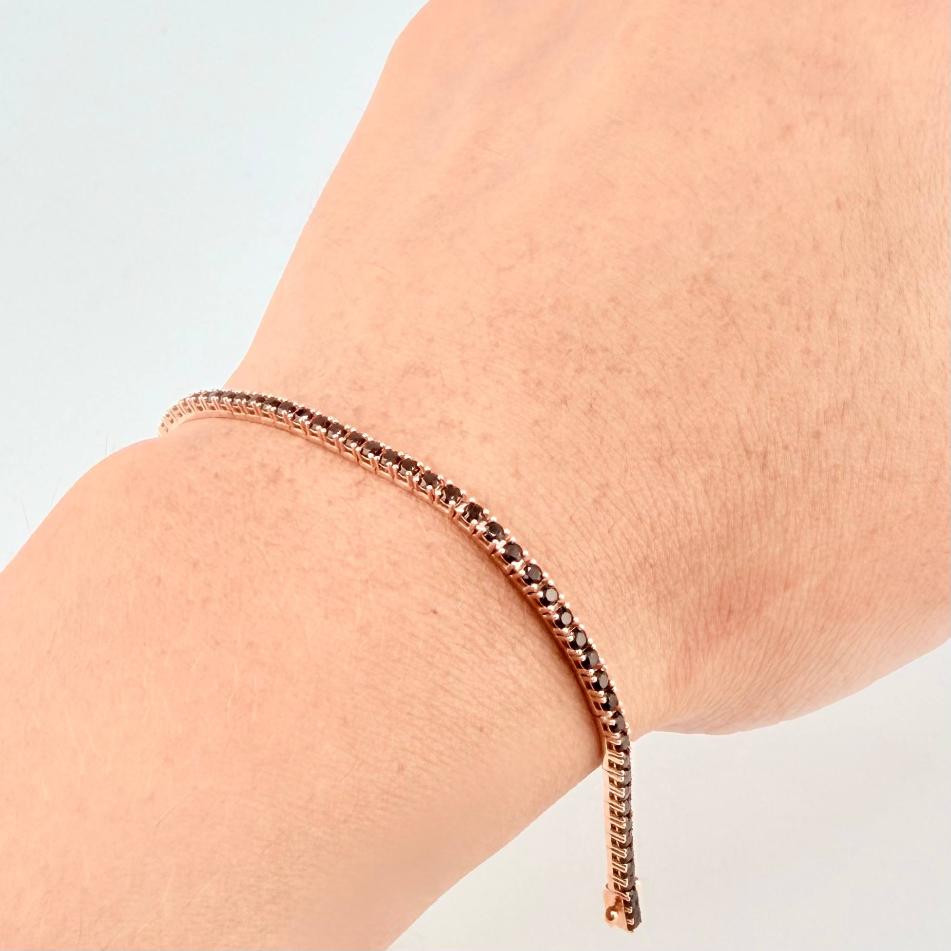 Tennis Bracelet 5.9g / 8 in / 2mm 18K Rose Gold