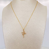 Classic Link Chain + Faith Pendant / 2.55g / 17 3/4 in 18K Yellow Gold