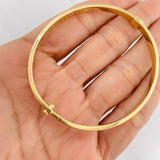 Bracelet Screw Hoop 5.8g / 7 in / 4mm Yellow Gold 18K