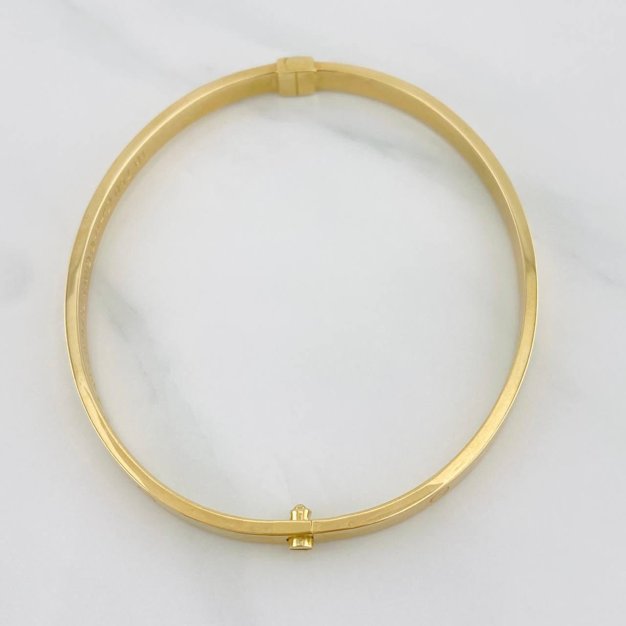 Bracelet Screw Hoop 5.8g / 7 in / 4mm Yellow Gold 18K