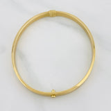 Bracelet Screw Hoop 5.8g / 7 in / 4mm Yellow Gold 18K
