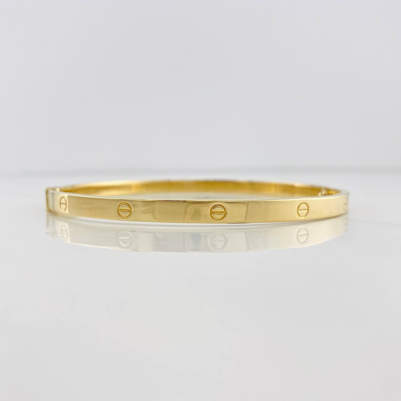 Bracelet Screw Hoop 5.8g / 7 in / 4mm Yellow Gold 18K