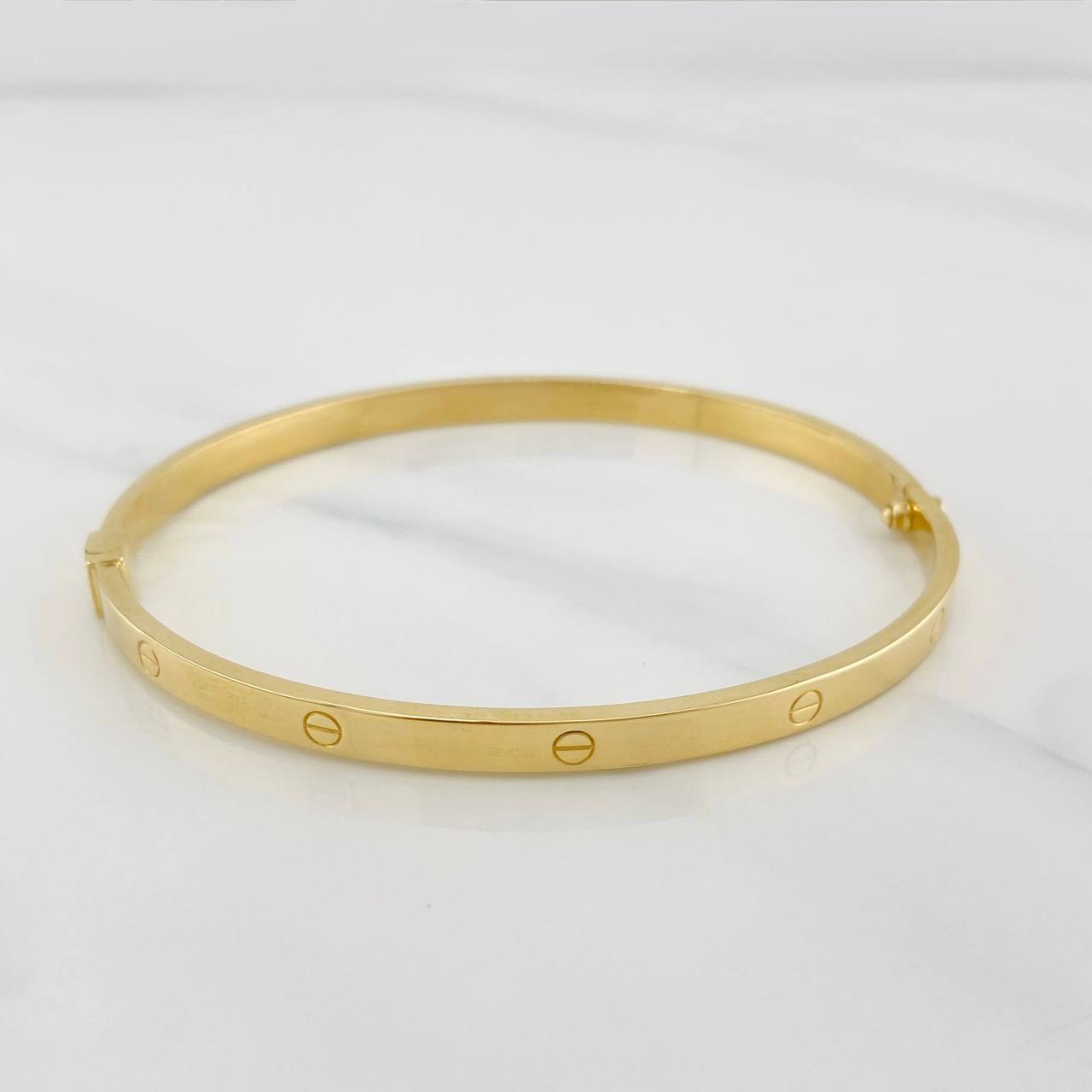 Bracelet Screw Hoop 5.8g / 7 in / 4mm Yellow Gold 18K