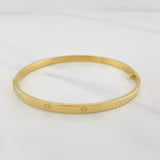 Bracelet Screw Hoop 5.8g / 7 in / 4mm Yellow Gold 18K