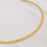 Pulso Cubano 1.15g / 18.5cm / 2.1mm Oro Amarillo 18K