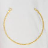 Cuban Links Bracelet 1.15g / 7 1/4 in / 2.1mm 18K Yellow Gold