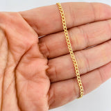 Pulso Cubano 1.15g / 18.5cm / 2.1mm Oro Amarillo 18K