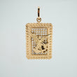Saint Michael Plaque Pendant 3.5g / 1 1/4 in / Yellow Gold 18K $