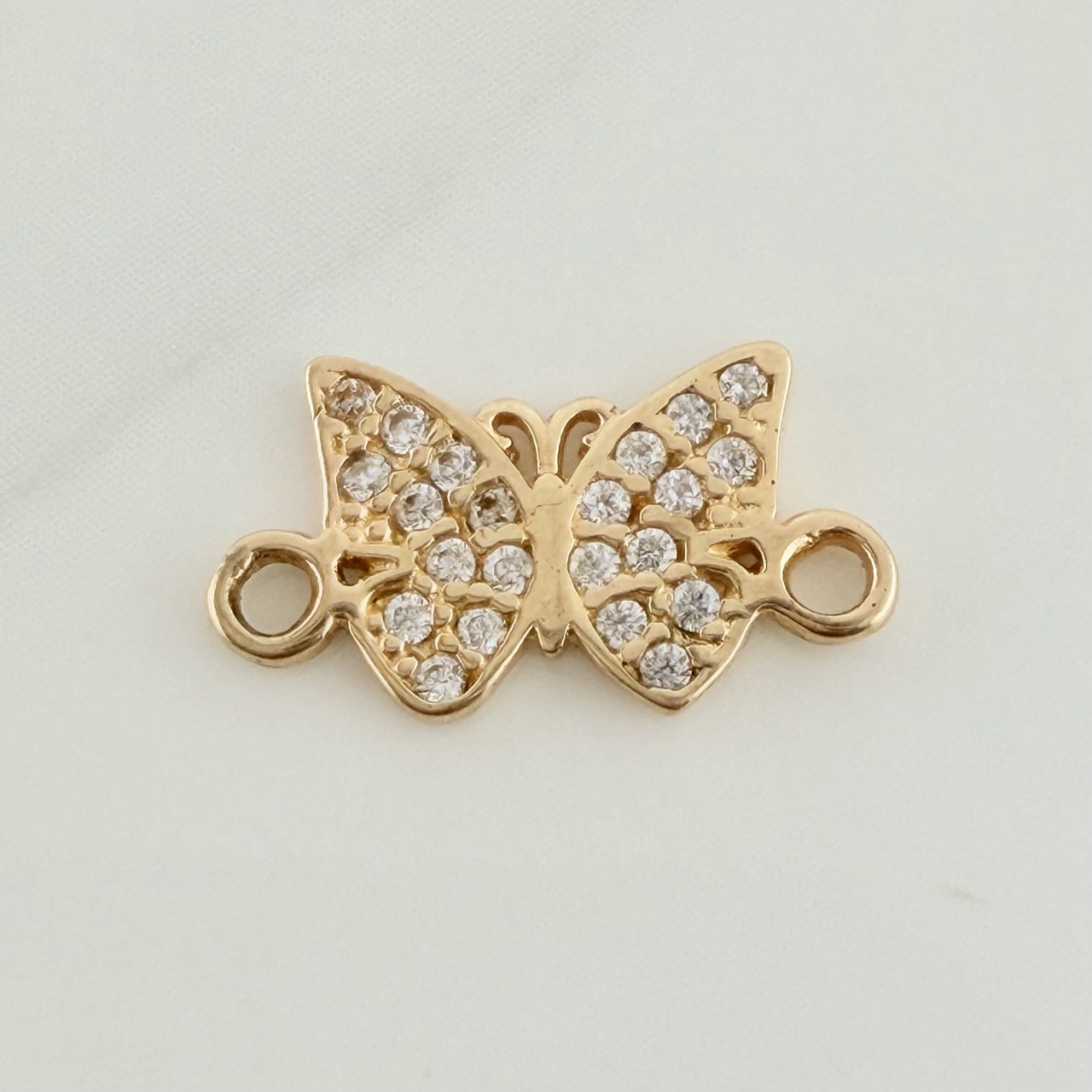 Herraje Mariposa 0.65gr / 1/2 in / Oro Amarillo 18K $