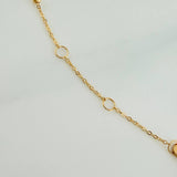 Pulso Denario Virgen Milagrosa 1.4gr / 8 in / 2mm Oro Amarillo 18K $