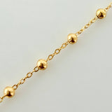 Pulso Denario Virgen Milagrosa 1.4gr / 7 3/4 in / 2mm Oro Amarillo +4 18K %