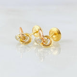 Stud Earrings Helix 0.95gr / Three 18K Gold ©