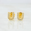 Stud Earrings Letter U 0.8gr / 18K Yellow Gold