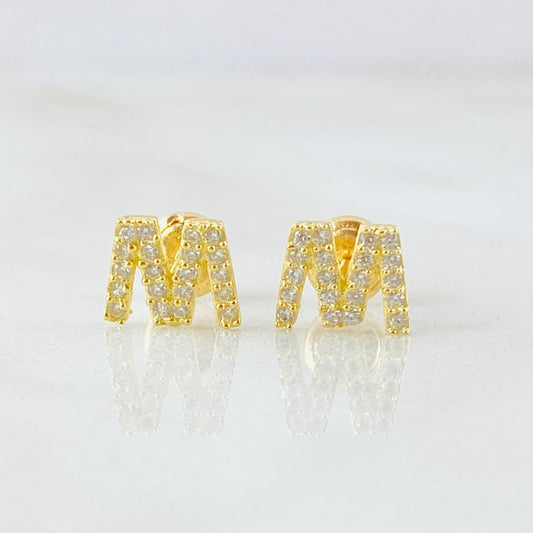 Topos Letra M 1.3gr / Oro Amarillo 18K