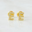 Topos Letra E 0.8gr / 4mm Oro Amarillo 18K