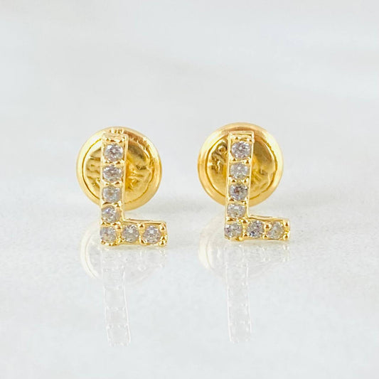 Topos Letra L 0.65gr / 5mm Oro Amarillo 18K