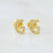 Stud Earrings Letter G 0.75gr / 18K Yellow Gold