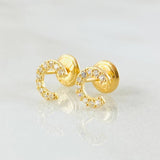 Topos Letra C 0.7gr / Oro Amarillo 18K