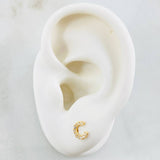 Topos Letra C 0.7gr / Oro Amarillo 18K