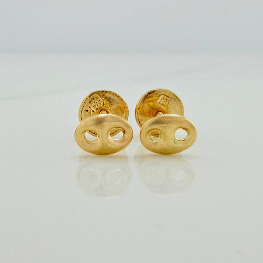 Stud Earrings GC 0.45gr / 4mm Yellow Gold 18K &