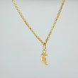 Set Cadena y Dije Roll-On + Luna 1.45gr / 15 3/4 in / 1.26mm Oro Amarillo 18K (Oferta) &