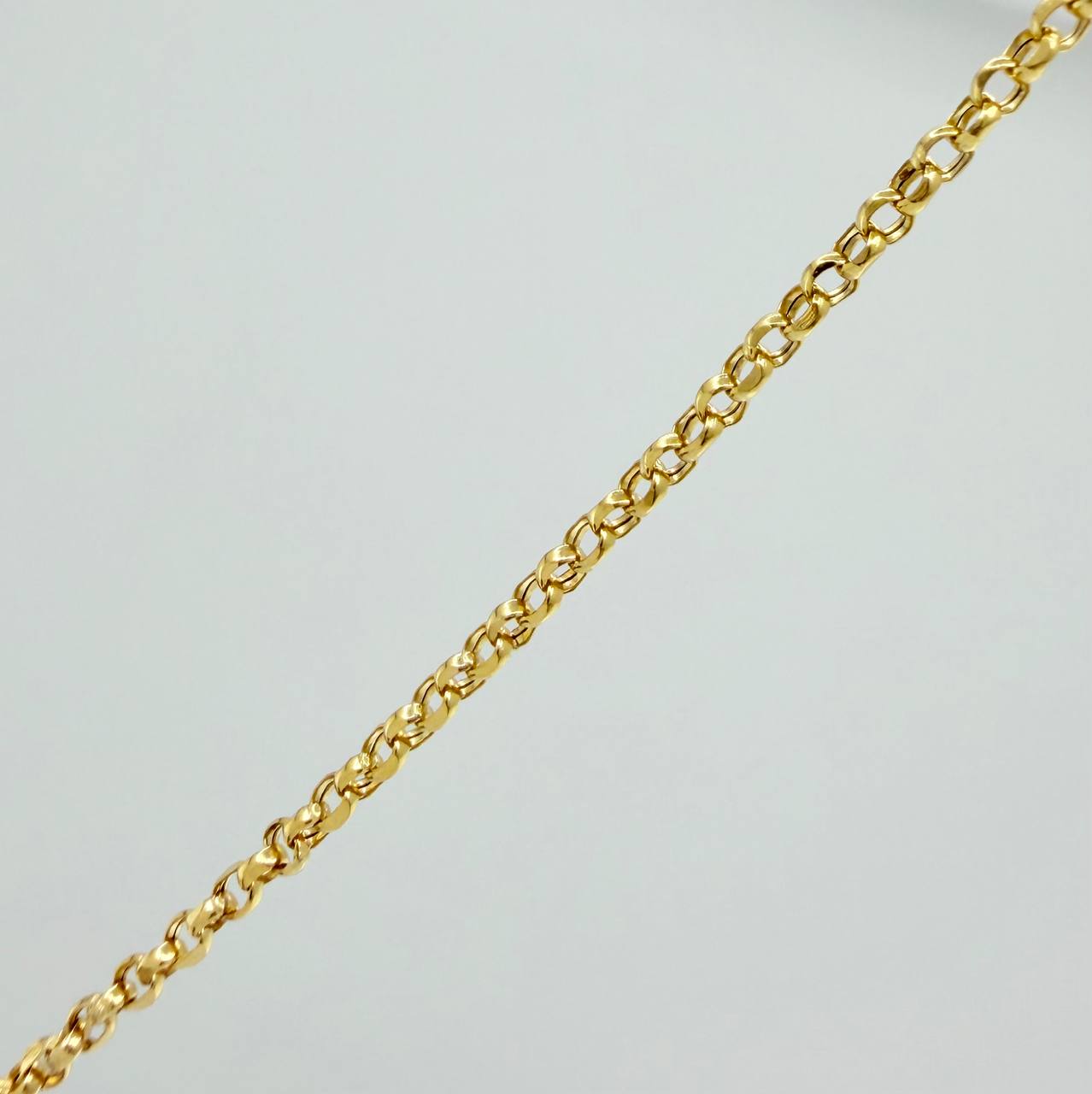 Set Cadena y Dije Roll-On + Luna 1.45gr / 15 3/4 in / 1.26mm Oro Amarillo 18K (Oferta) &