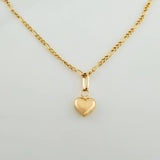 Set Cadena y Dije Figaro +Corazon 1.3gr / 17 3/4 in / 1.27mm Oro Amarillo 18K (Oferta) &