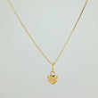Venetian Chain and Pendant Set + Heart 1.15gr / 15 3/4 in / 0.55mm 18K Yellow Gold &