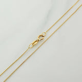 Venetian Chain and Pendant Set + Heart 1.15gr / 15 3/4 in / 0.55mm 18K Yellow Gold &