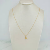 Venetian Chain and Pendant Set + Heart 1.15gr / 15 3/4 in / 0.55mm 18K Yellow Gold &