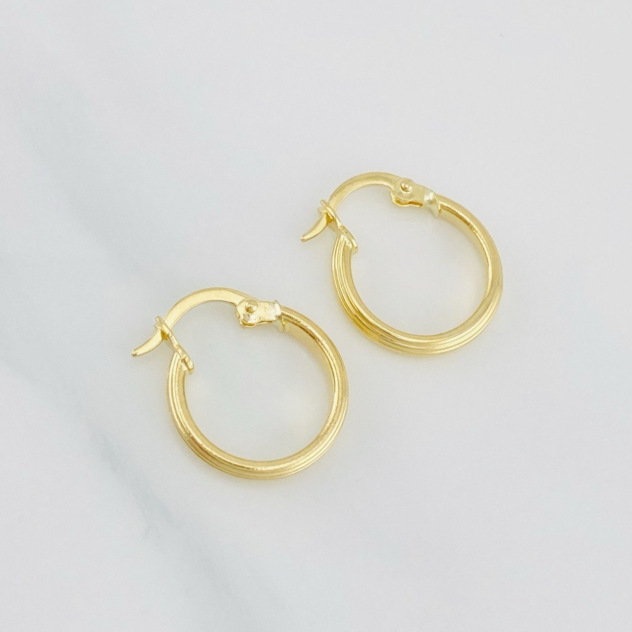 Candongas Andy 1.1g / 3/4 in Oro Amarillo 18K