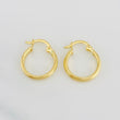 Candongas Andy 1.1g / 3/4 in Oro Amarillo 18K