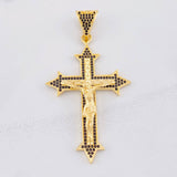 Dije Cruz Cristo 9.4g / 2 1/2 in Oro Amarillo 18K