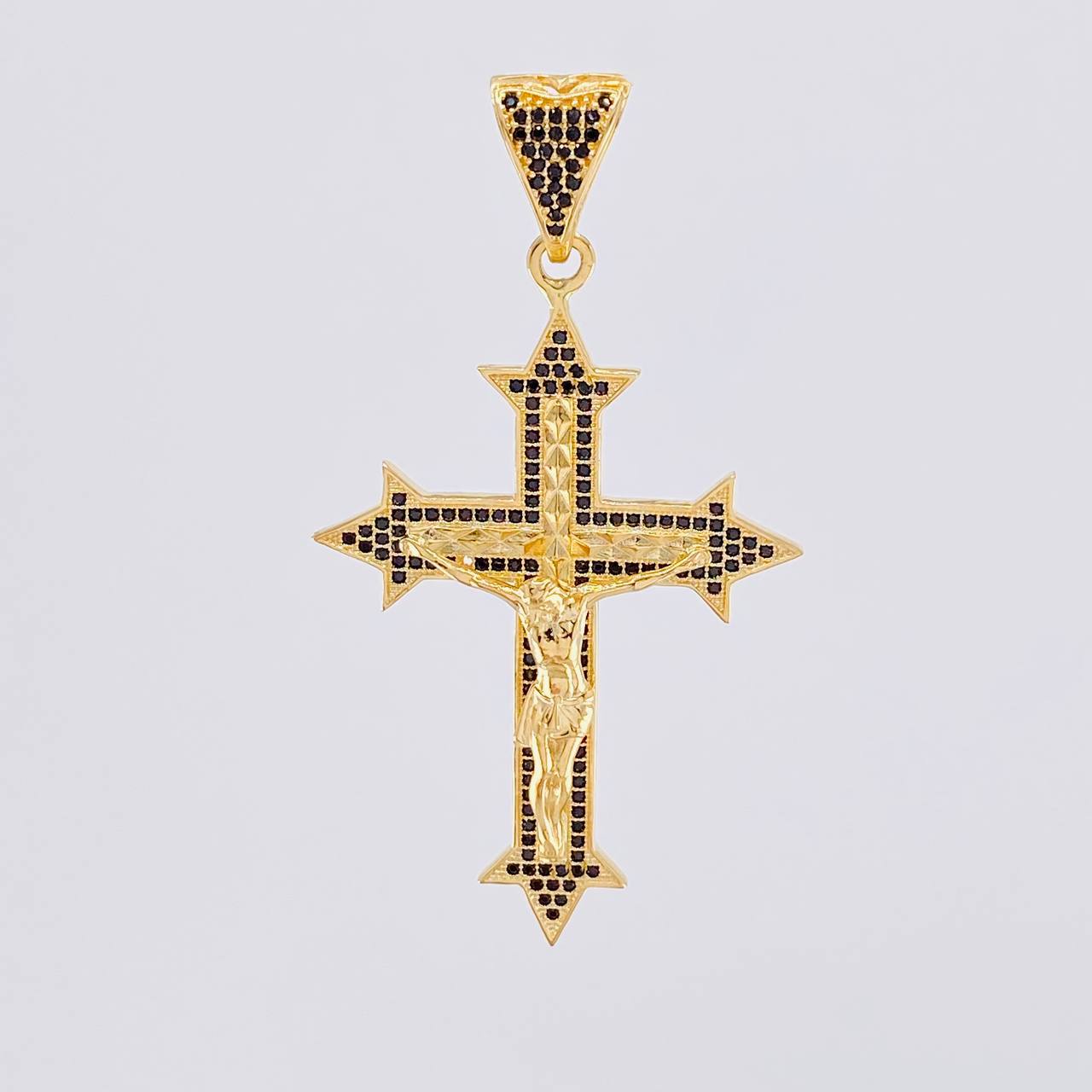Dije Cruz Cristo 9.4g / 2 1/2 in Oro Amarillo 18K
