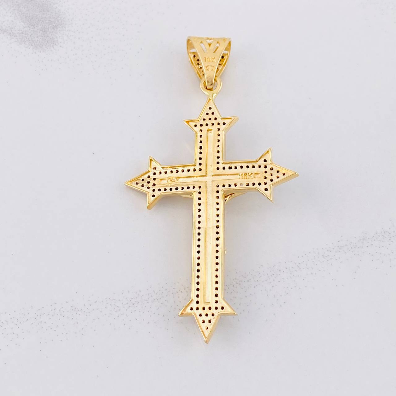 Dije Cruz Cristo 9.4g / 2 1/2 in Oro Amarillo 18K
