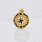Pendant Compass 4.9g / 1 1/4 in Yellow Gold 18K
