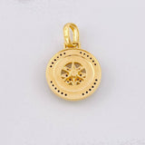 Pendant Compass 4.9g / 1 1/4 in Yellow Gold 18K