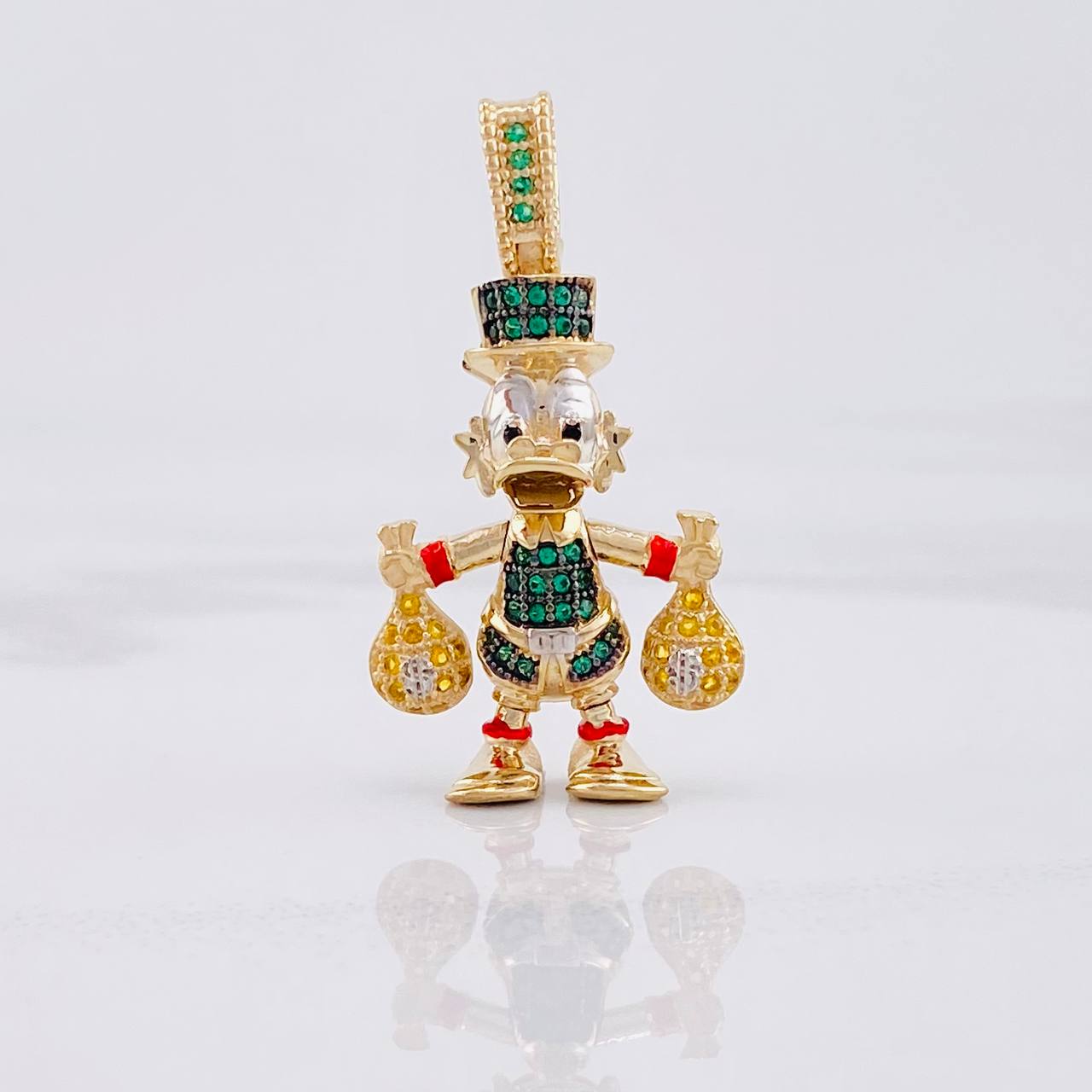 Pendant Duck Money Bags 5.65g / 1 1/2 in Yellow Gold 18K