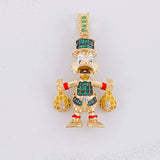 Pendant Duck Money Bags 5.65g / 1 1/2 in Yellow Gold 18K