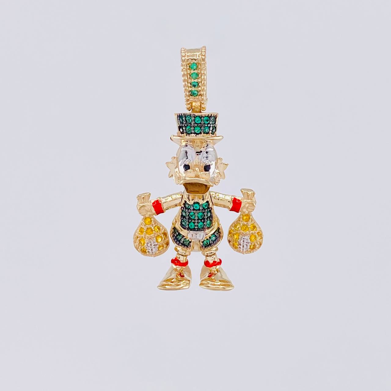 Pendant Duck Money Bags 5.65g / 1 1/2 in Yellow Gold 18K