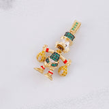 Pendant Duck Money Bags 5.65g / 1 1/2 in Yellow Gold 18K